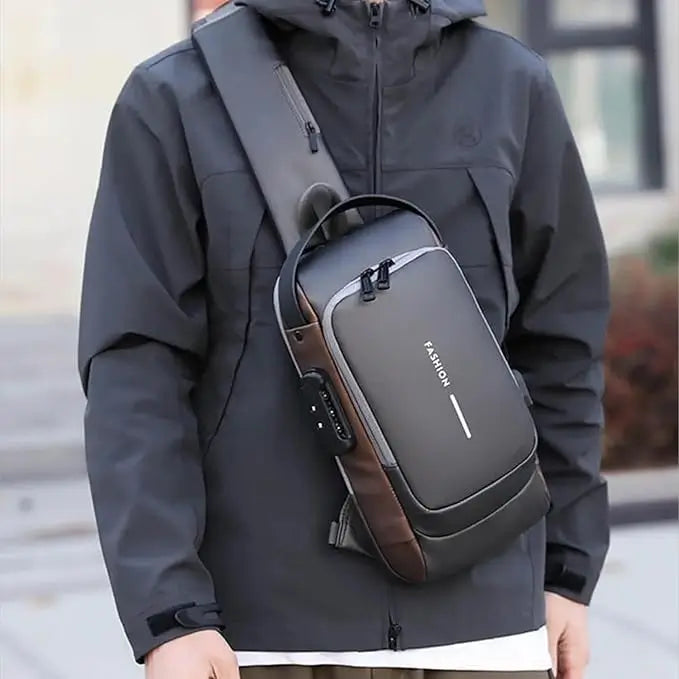 BANDOLERA BOLSO ANTIRROBO IMPERMEABLE CON USB