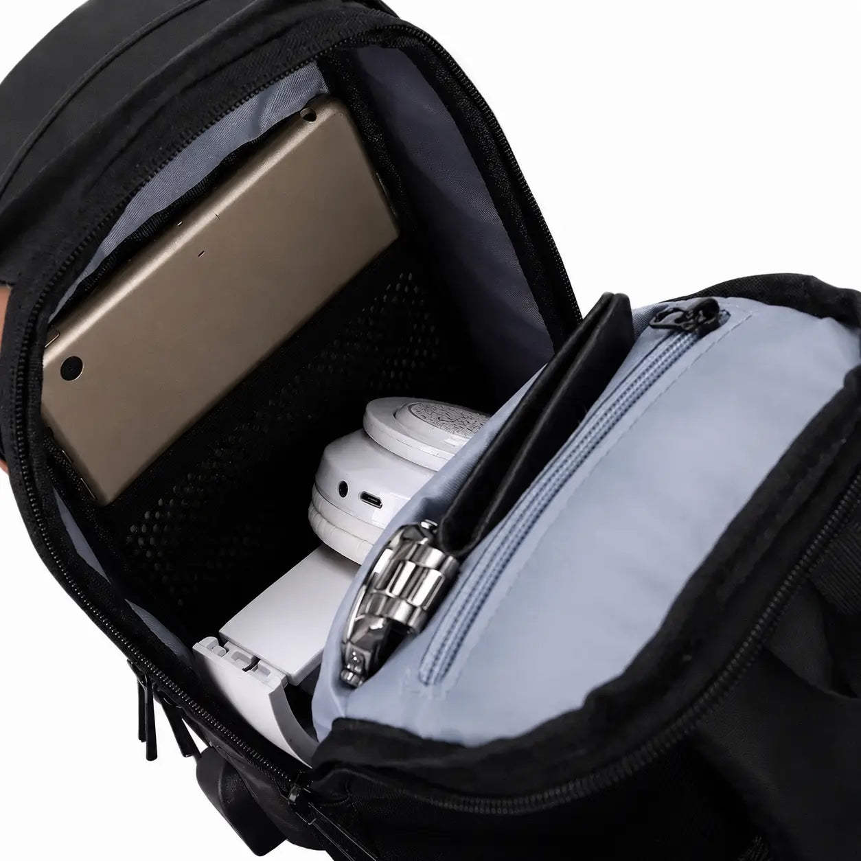 BANDOLERA BOLSO ANTIRROBO IMPERMEABLE CON USB
