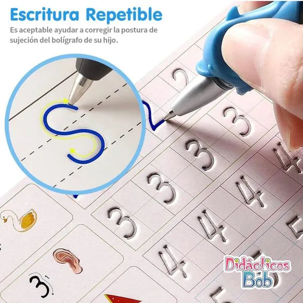 SET DE 4 LIBROS MAGICOS CALIGRAFIA